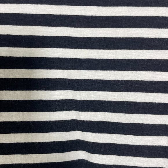 J Crew Womens Black White Striped SS Sheath Dress Zip Back XS - Picture 3 of 6